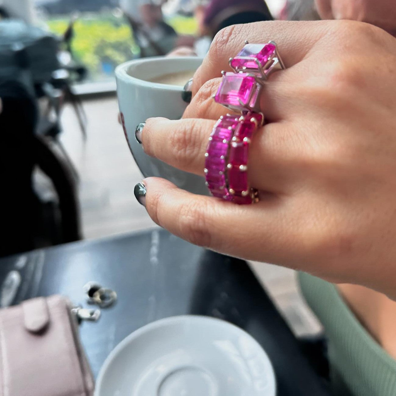 Nexus Tennis Ring – Light Pink Sapphire