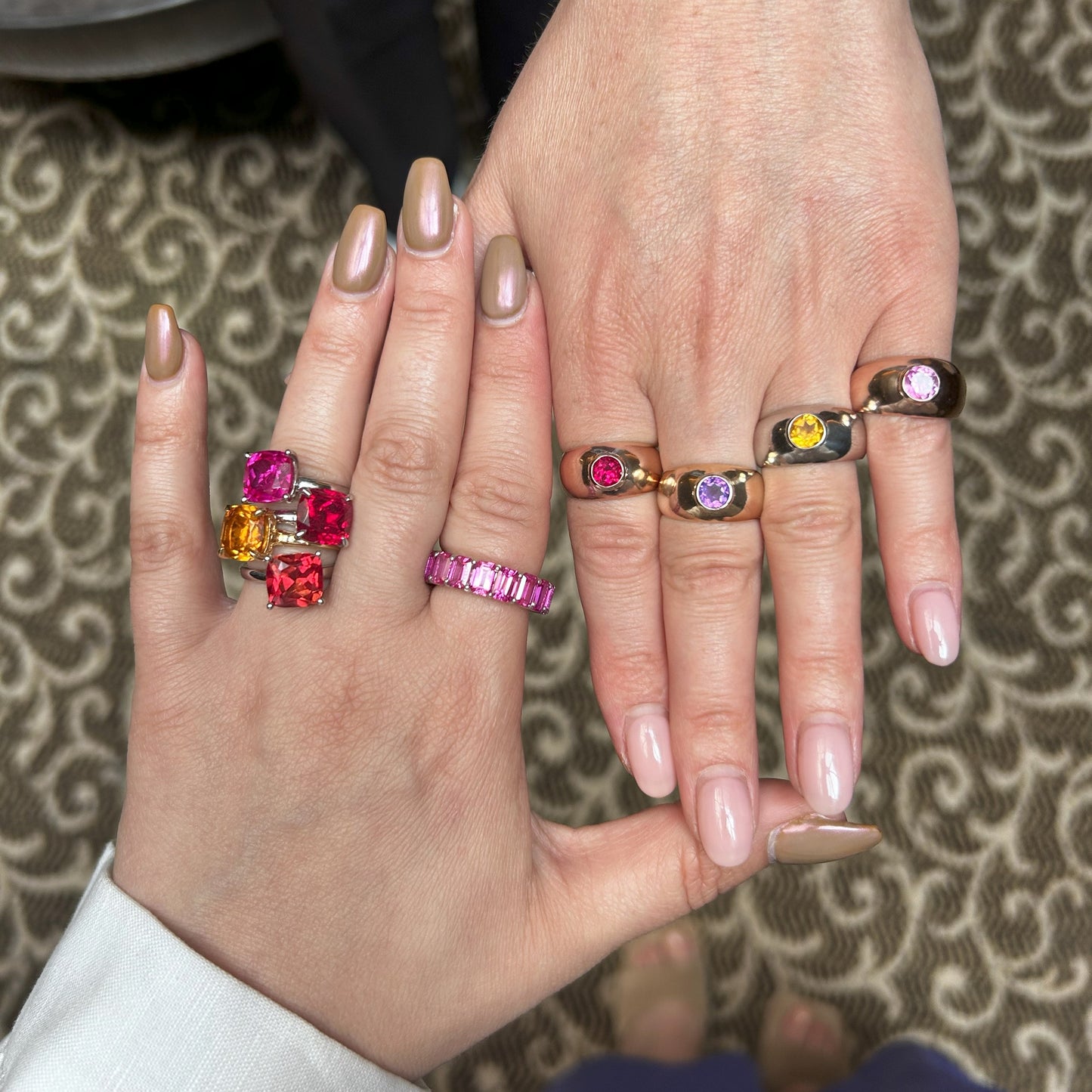 Forma Signet Ring – Light Blue Aquamarine