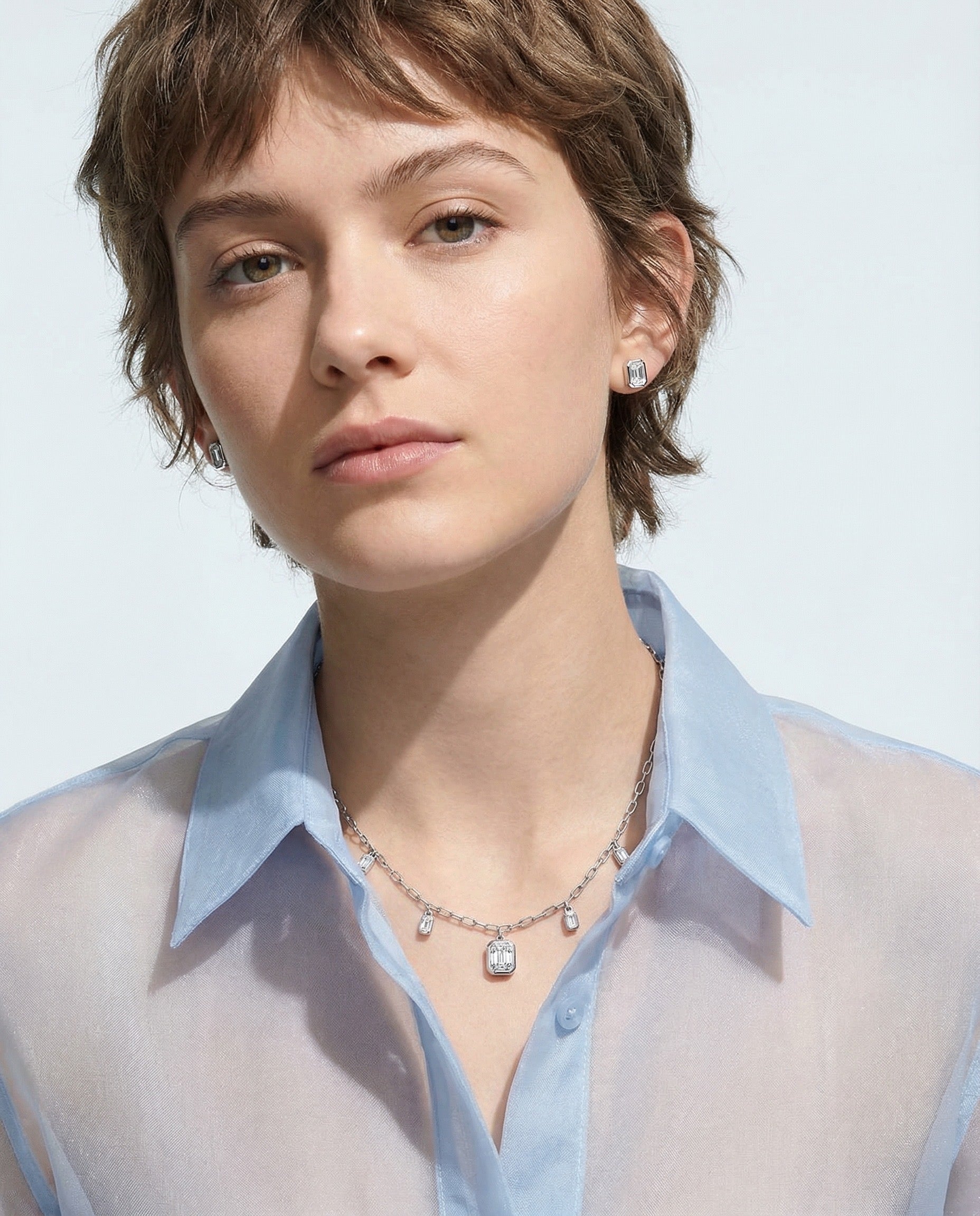 Nexus Frame Harmony Necklace – White Diamond