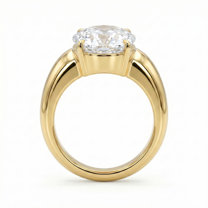 Velara Signet Ring – White Sapphire