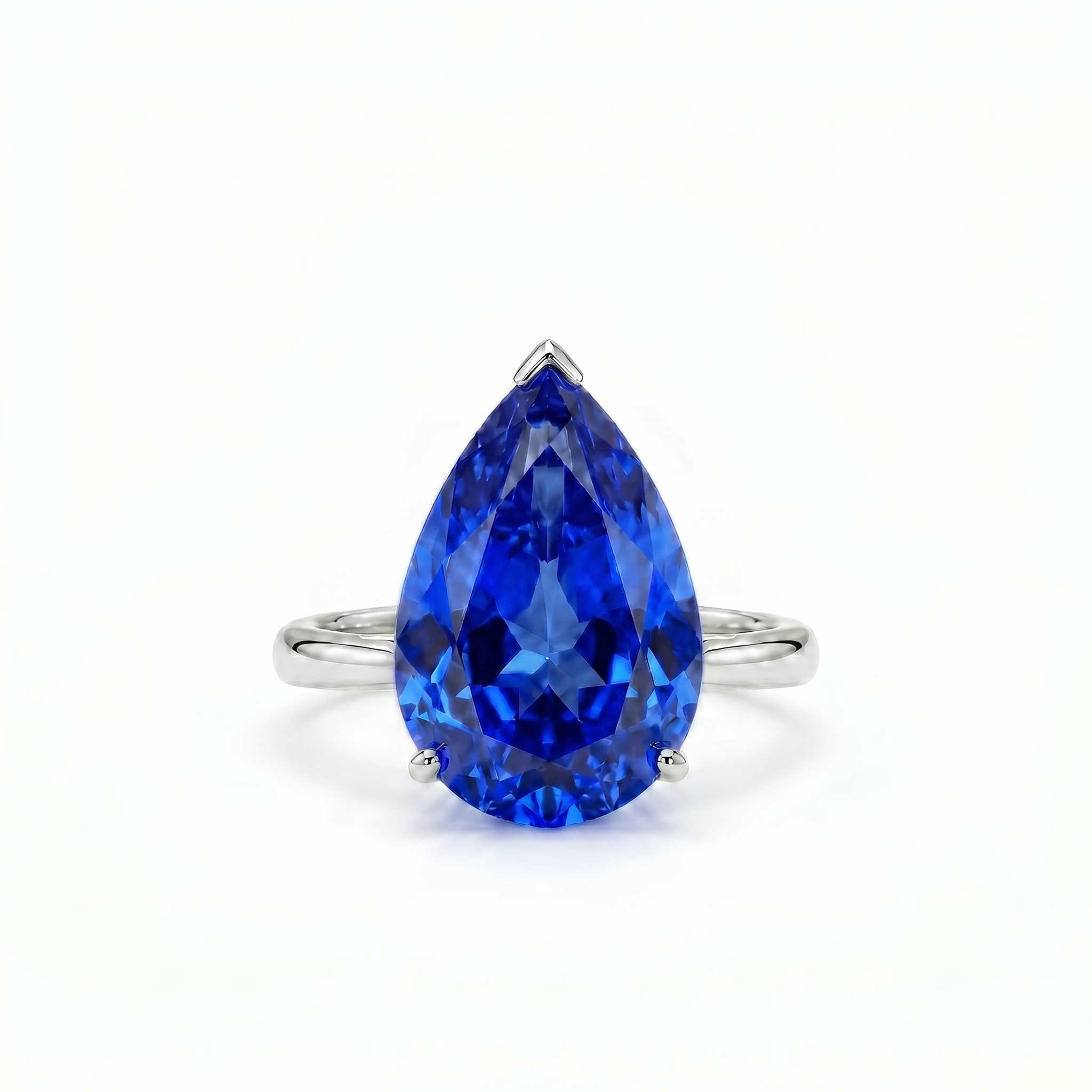 Nova Bold Solitaire Ring – Blue Sapphire