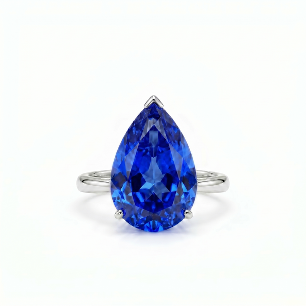 Nova Bold Solitaire Ring – Blue Sapphire