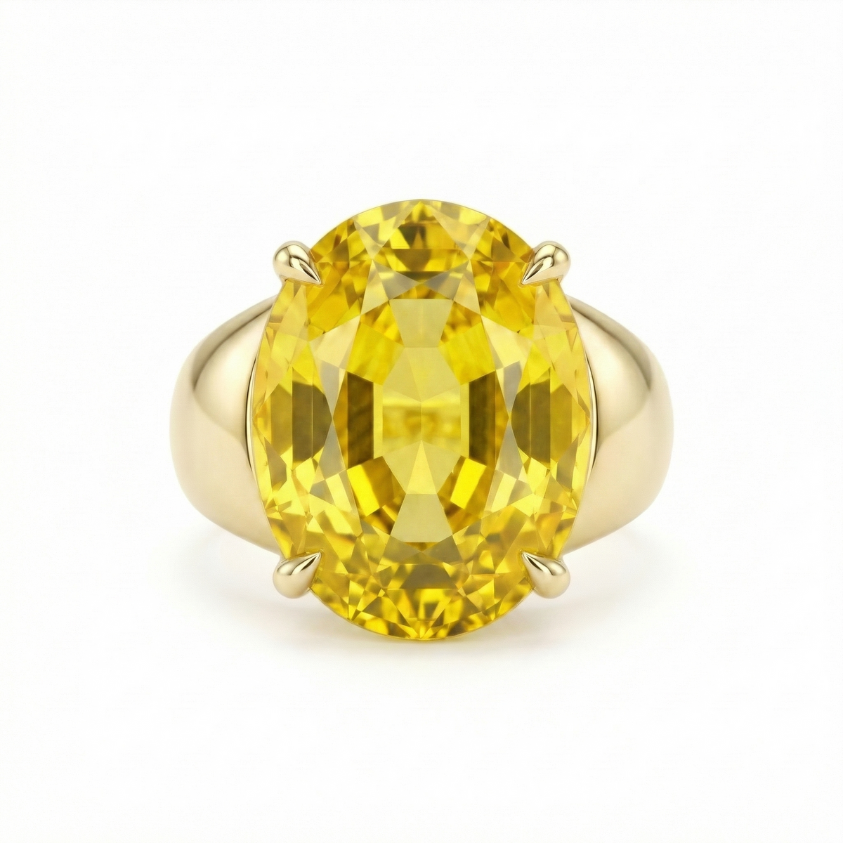 Velara Signet Ring – Yellow Sapphire