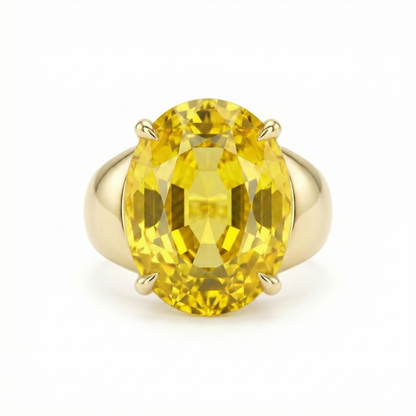 Velara Signet Ring – Yellow Sapphire