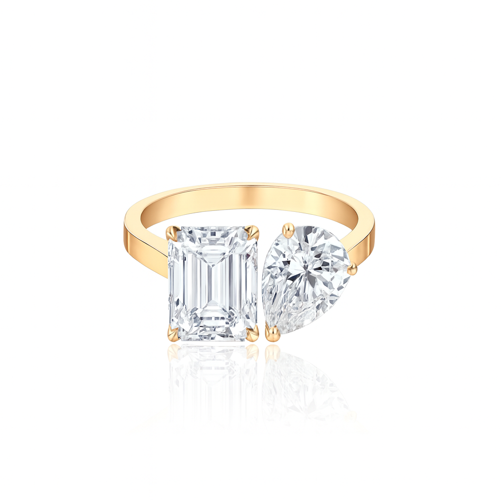 Nova Toi & Moi Ring – White Diamond