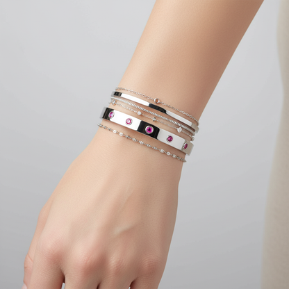 Forma Cinco Elemental Bangle – Colombian Green Emerald