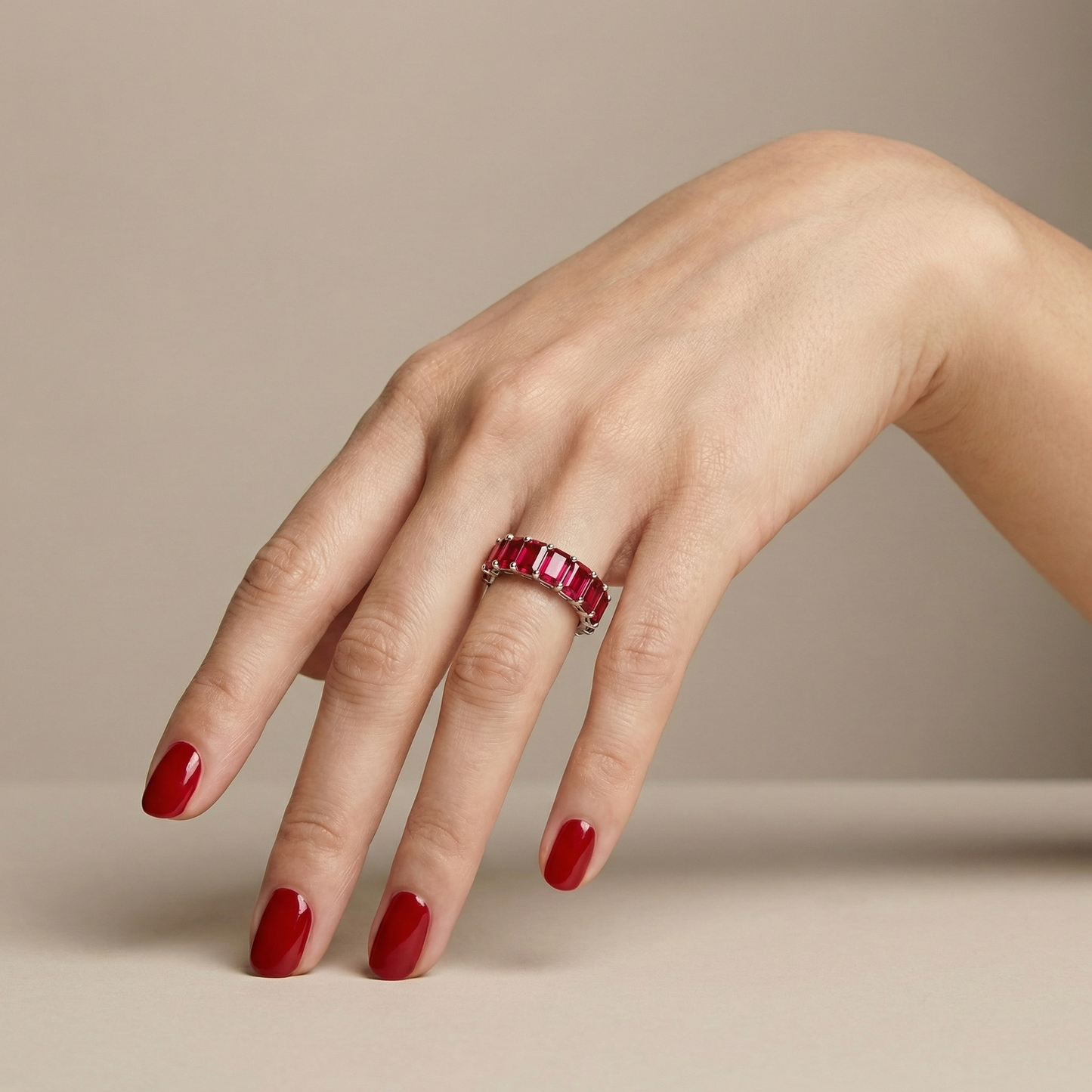 Nexus Eternity Ring – Red Ruby
