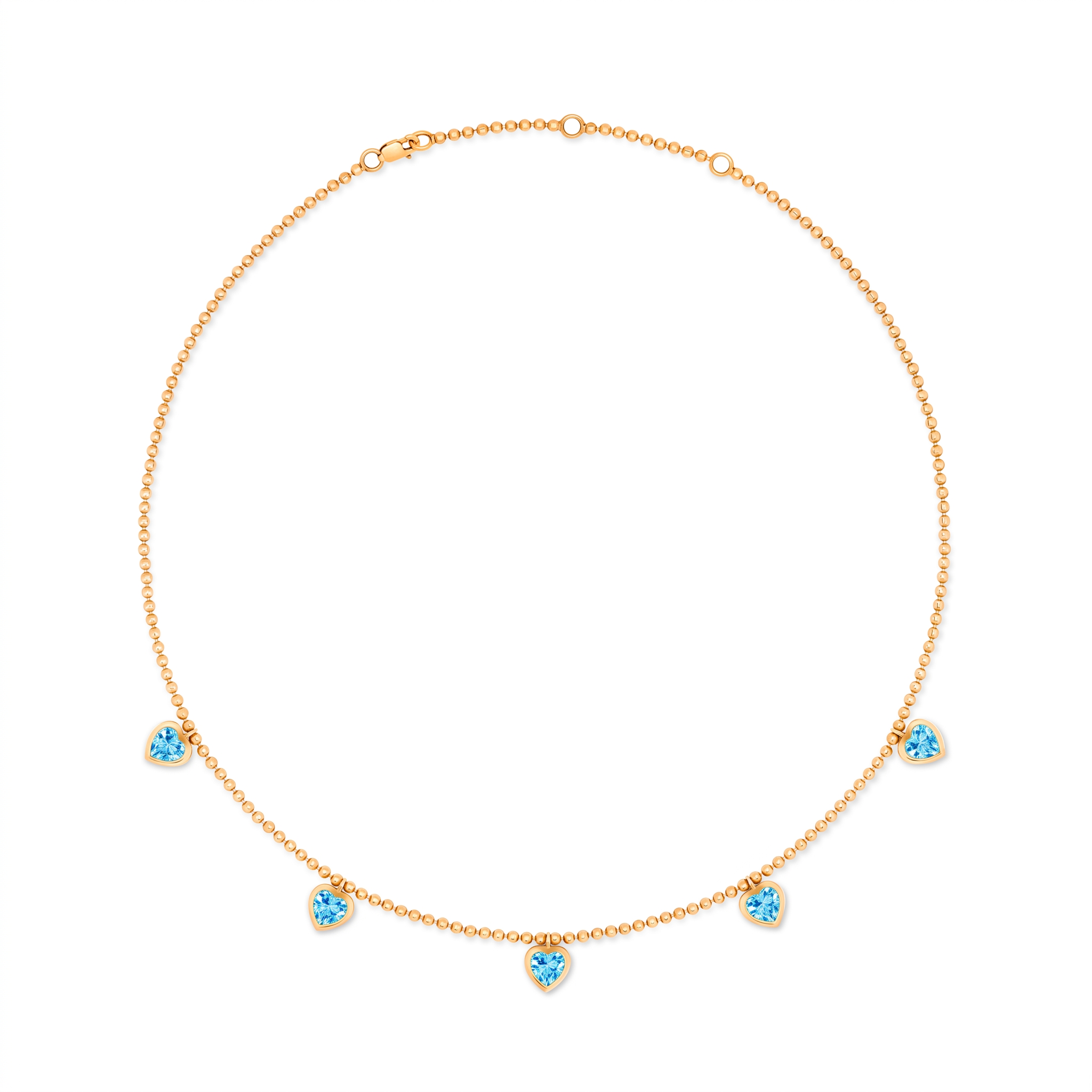 Amore Harmony Necklace – Teal Blue Spinel