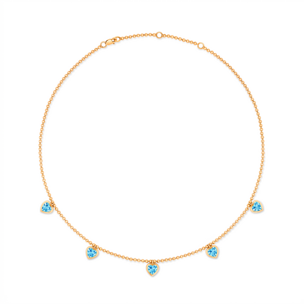 Amore Harmony Necklace – Teal Blue Spinel