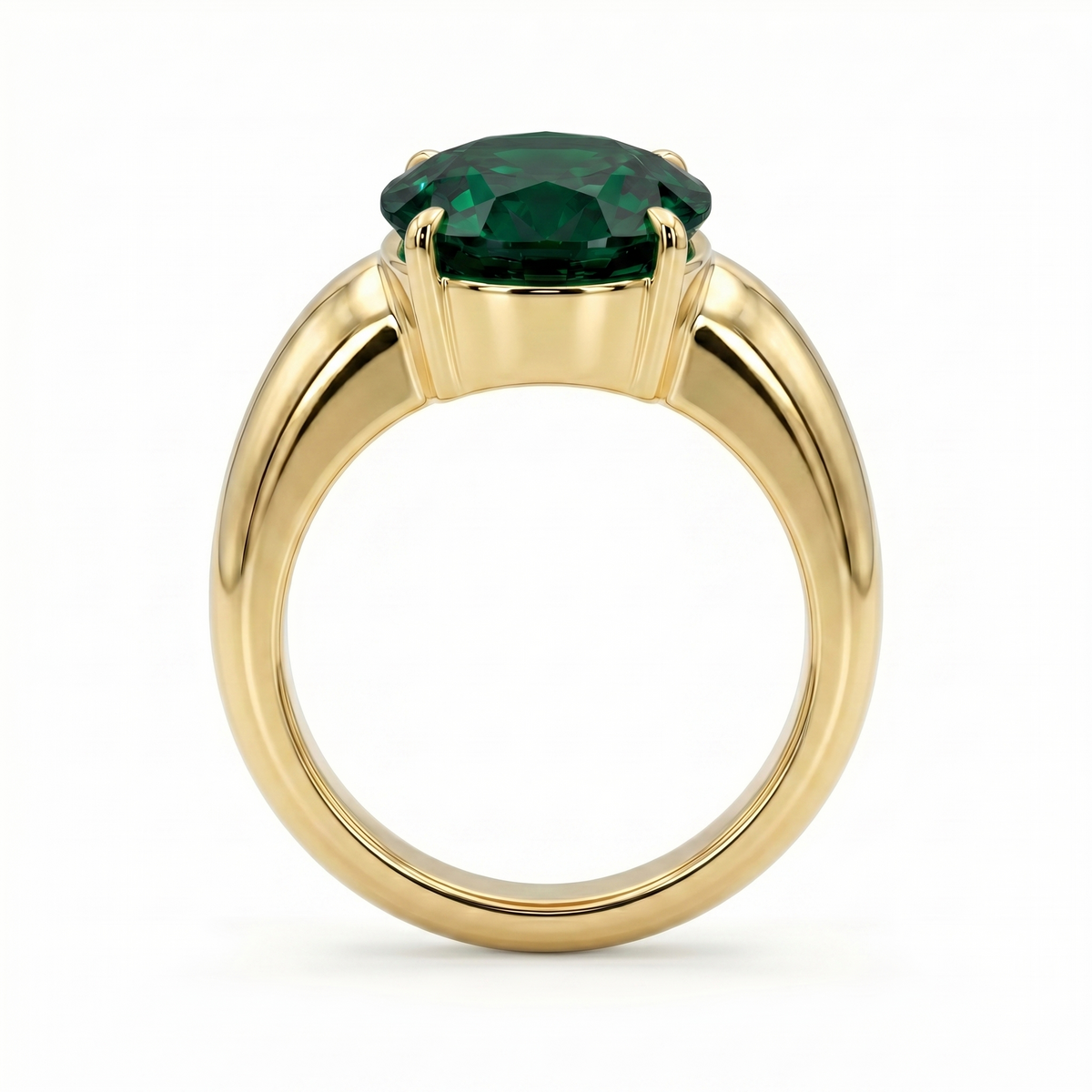 Velara Signet Ring – Zambian Green Emerald