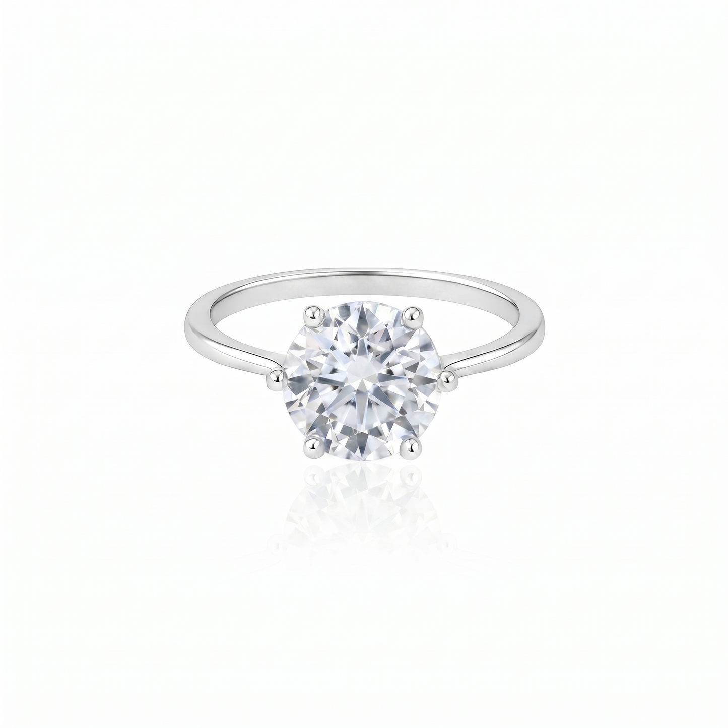 Juno Bold Solitaire Ring – White Diamond