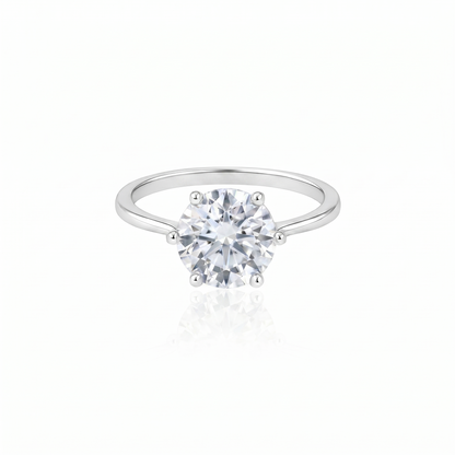 Juno Bold Solitaire Ring – White Diamond