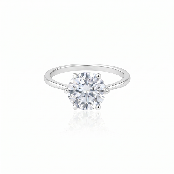 Juno Bold Solitaire Ring – White Diamond