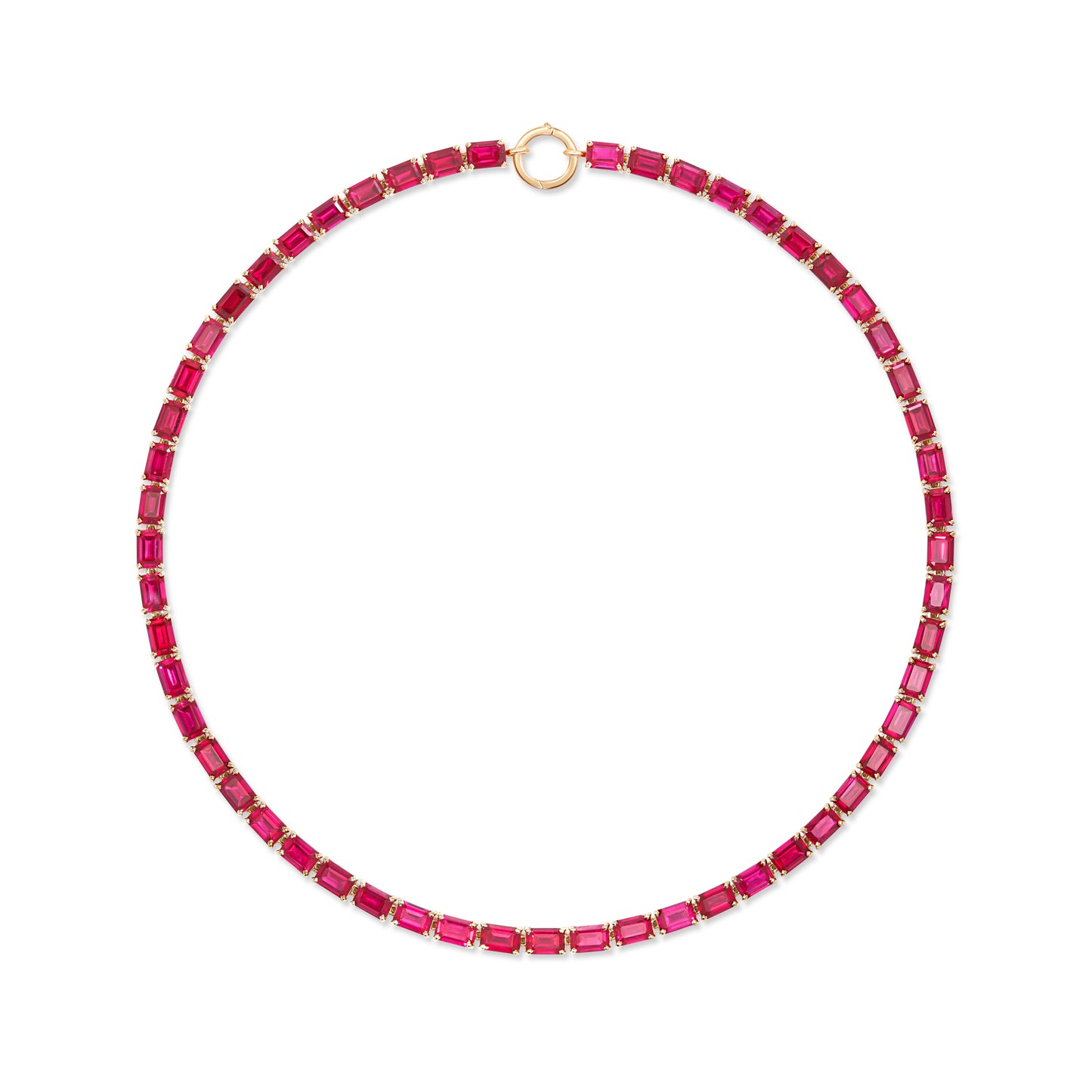 Nexus Tennis Necklace – Red Ruby
