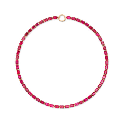 Nexus Tennis Necklace – Red Ruby