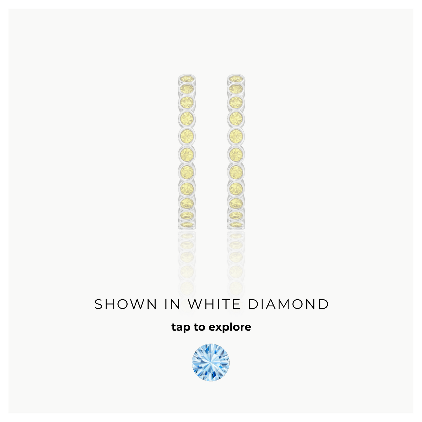 Forma Grande Hoop Earrings – Light Blue Aquamarine
