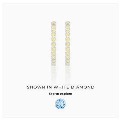 Forma Grande Hoop Earrings – Light Blue Aquamarine