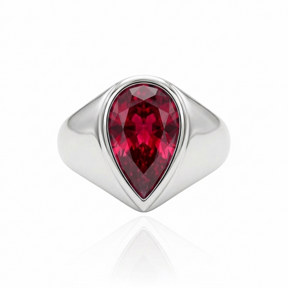 Nova Signet Ring – Red Ruby