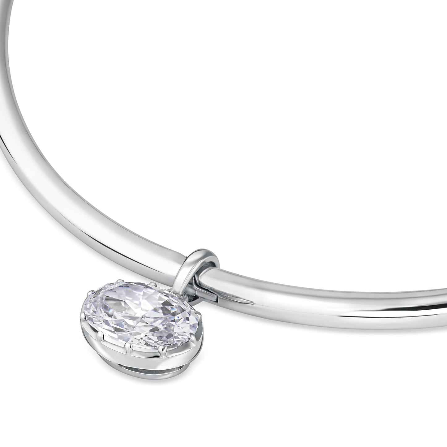 Velara Bold Solitaire Pendant – White Diamond