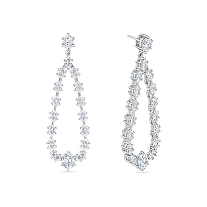 Velara Statement Earrings – White Diamond