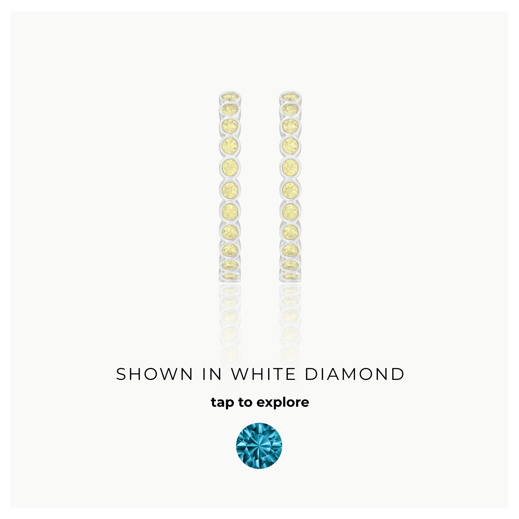 Forma Grande Hoop Earrings – Teal Blue Spinel