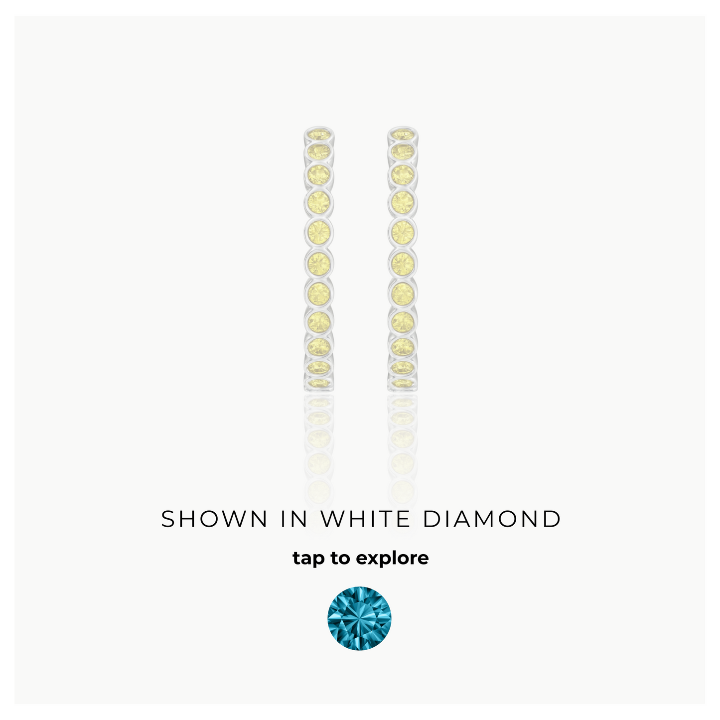 Forma Grande Hoop Earrings – Teal Blue Spinel