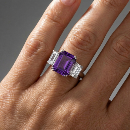 Nexus Trilogy Ring – Purple Sapphire