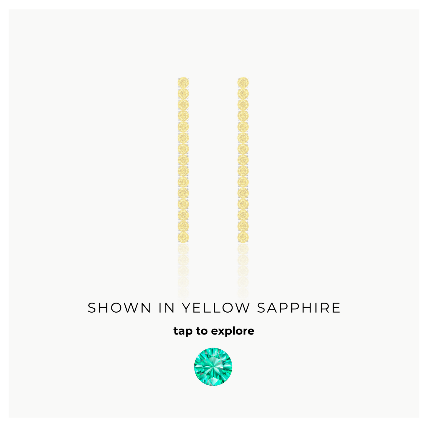 Juno Tennis Drop Earrings – Colombian Green Emerald