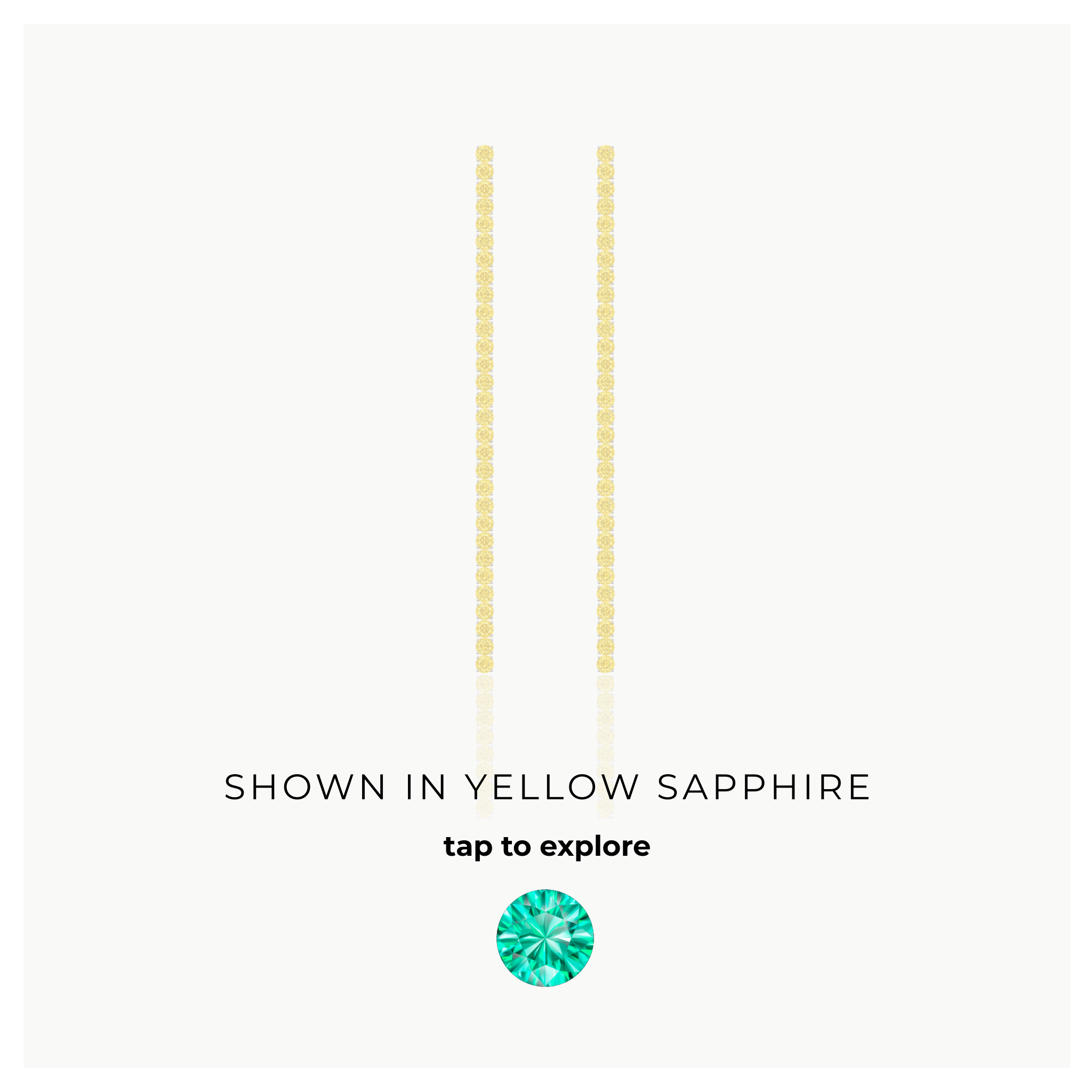 Juno Tennis Line Earrings – Colombian Green Emerald
