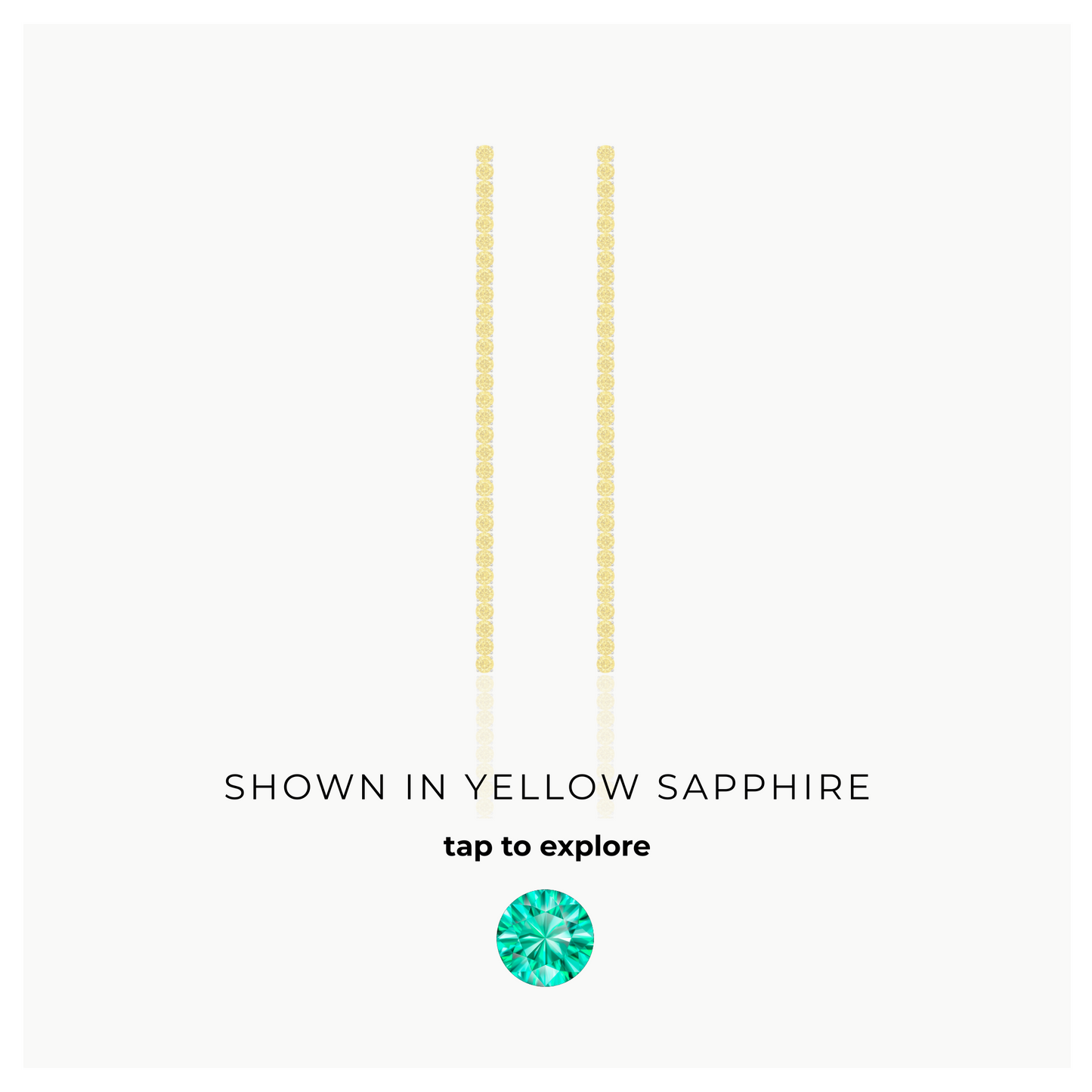 Juno Tennis Line Earrings – Colombian Green Emerald