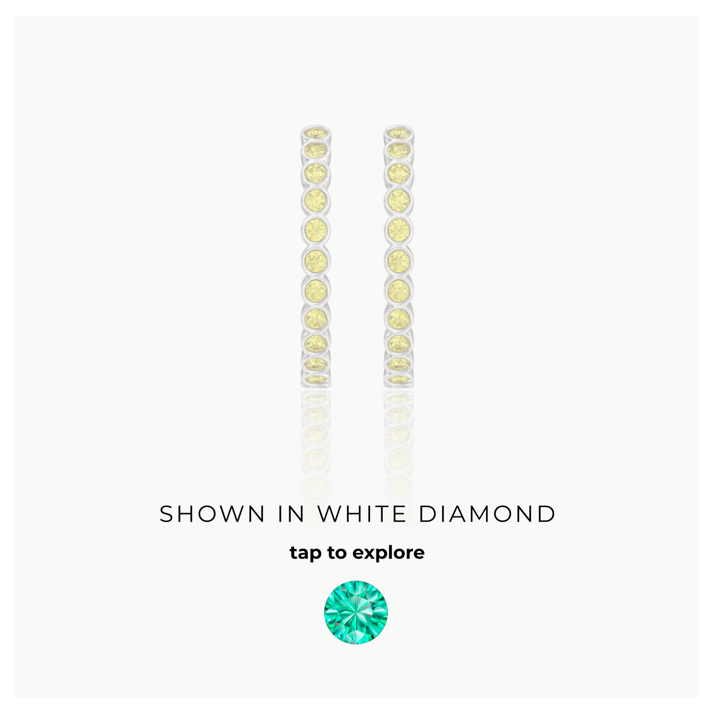Forma Grande Hoop Earrings – Colombian Green Emerald