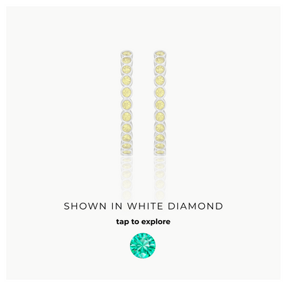Forma Grande Hoop Earrings – Colombian Green Emerald