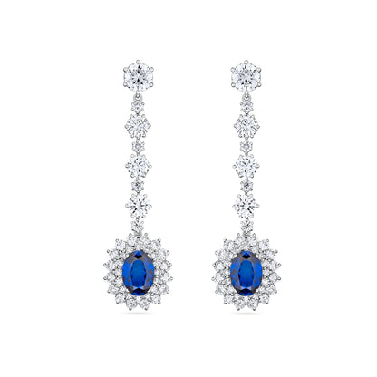 Velara Regina Earrings – Blue Sapphire