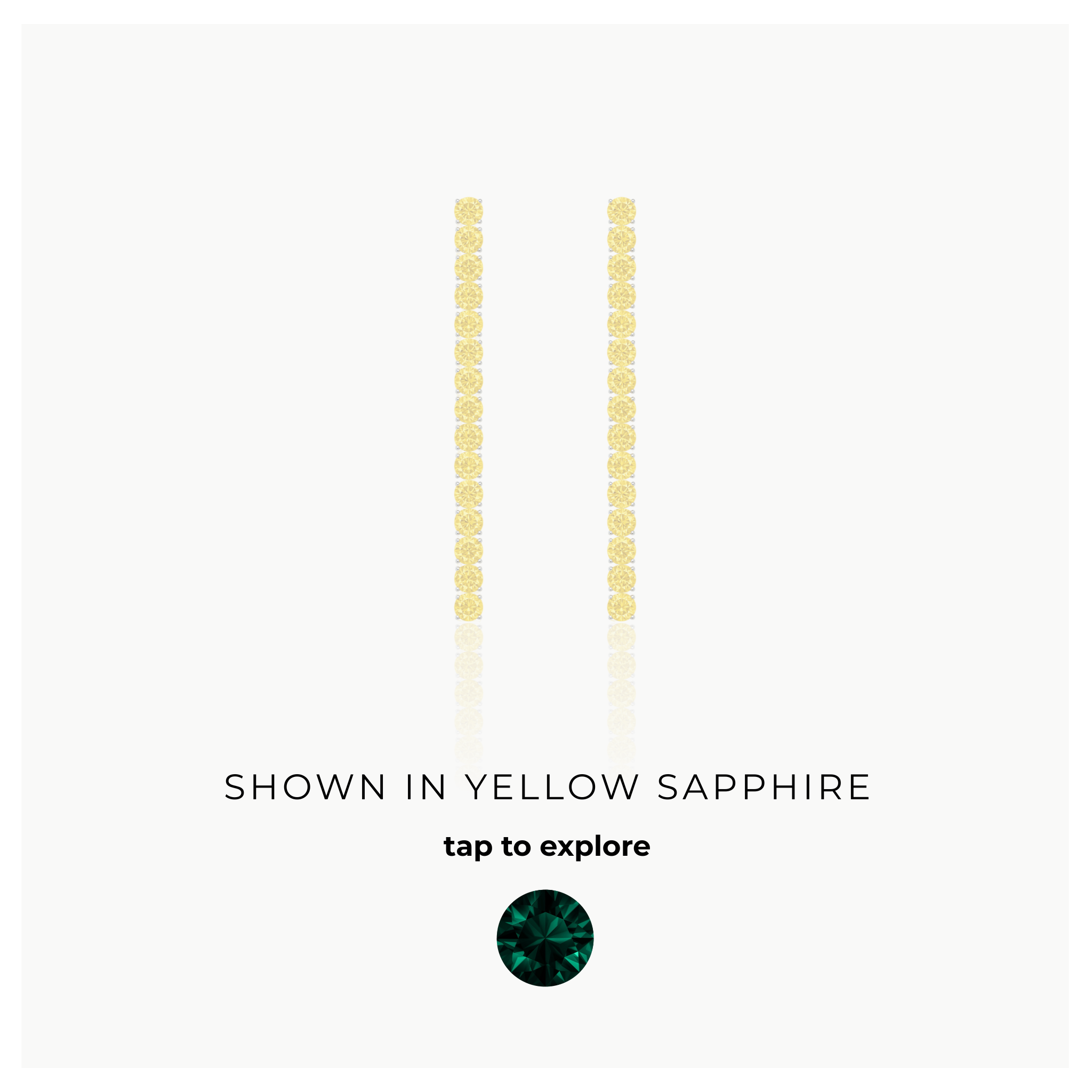 Juno Tennis Drop Earrings – Zambian Green Emerald