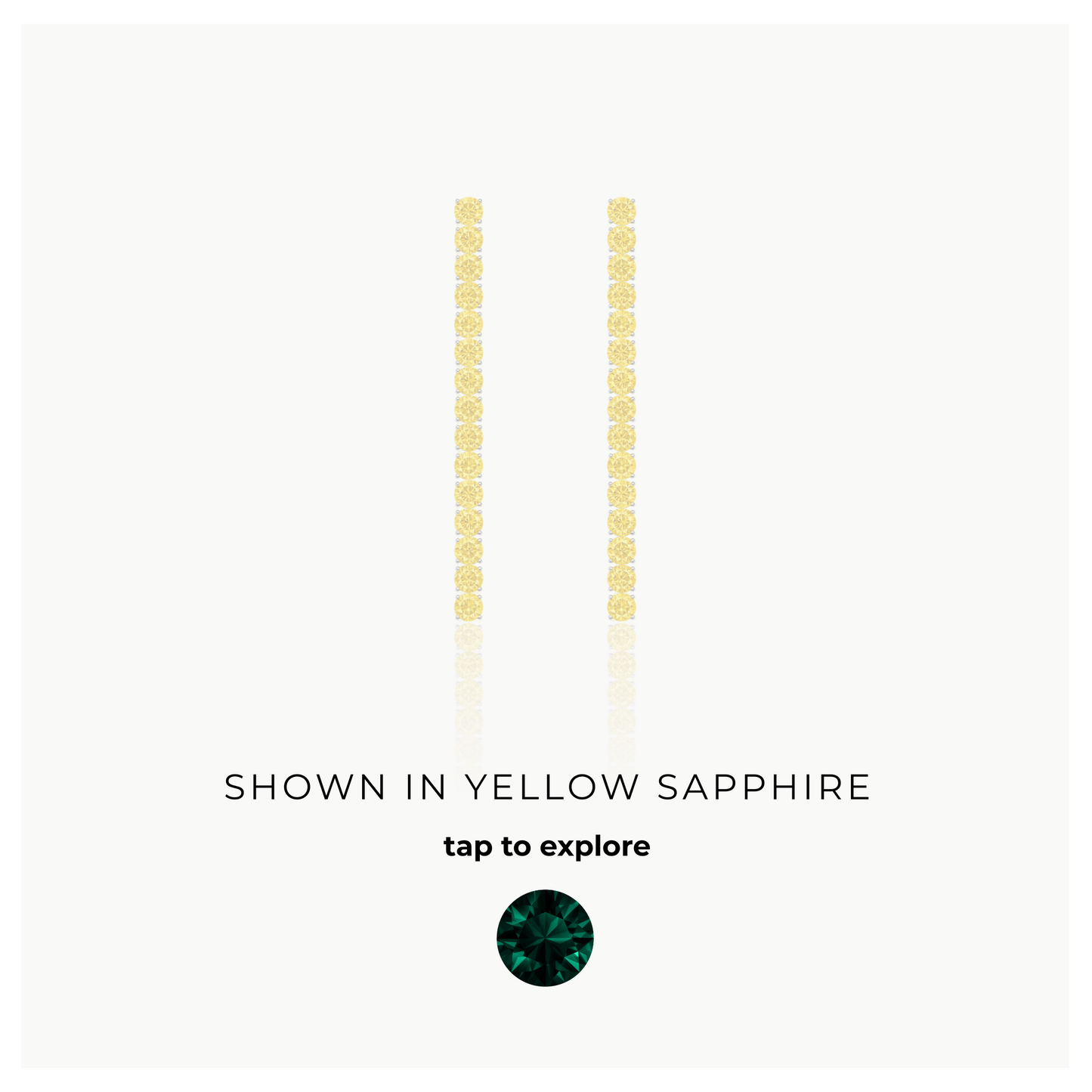 Juno Tennis Drop Earrings – Zambian Green Emerald