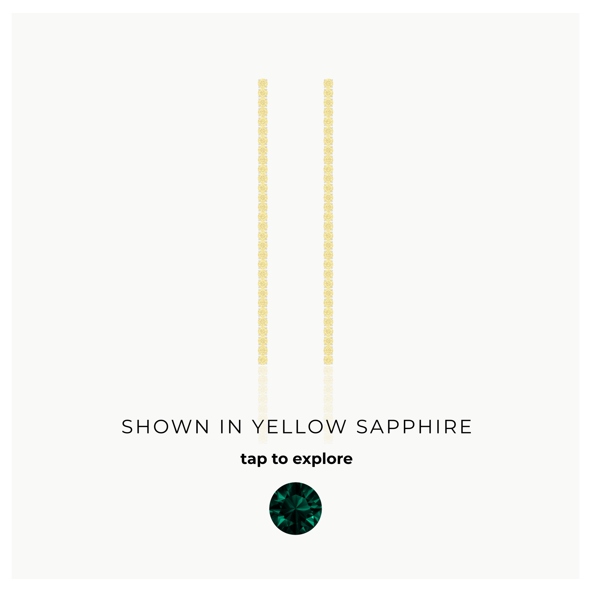 Juno Tennis Line Earrings – Zambian Green Emerald