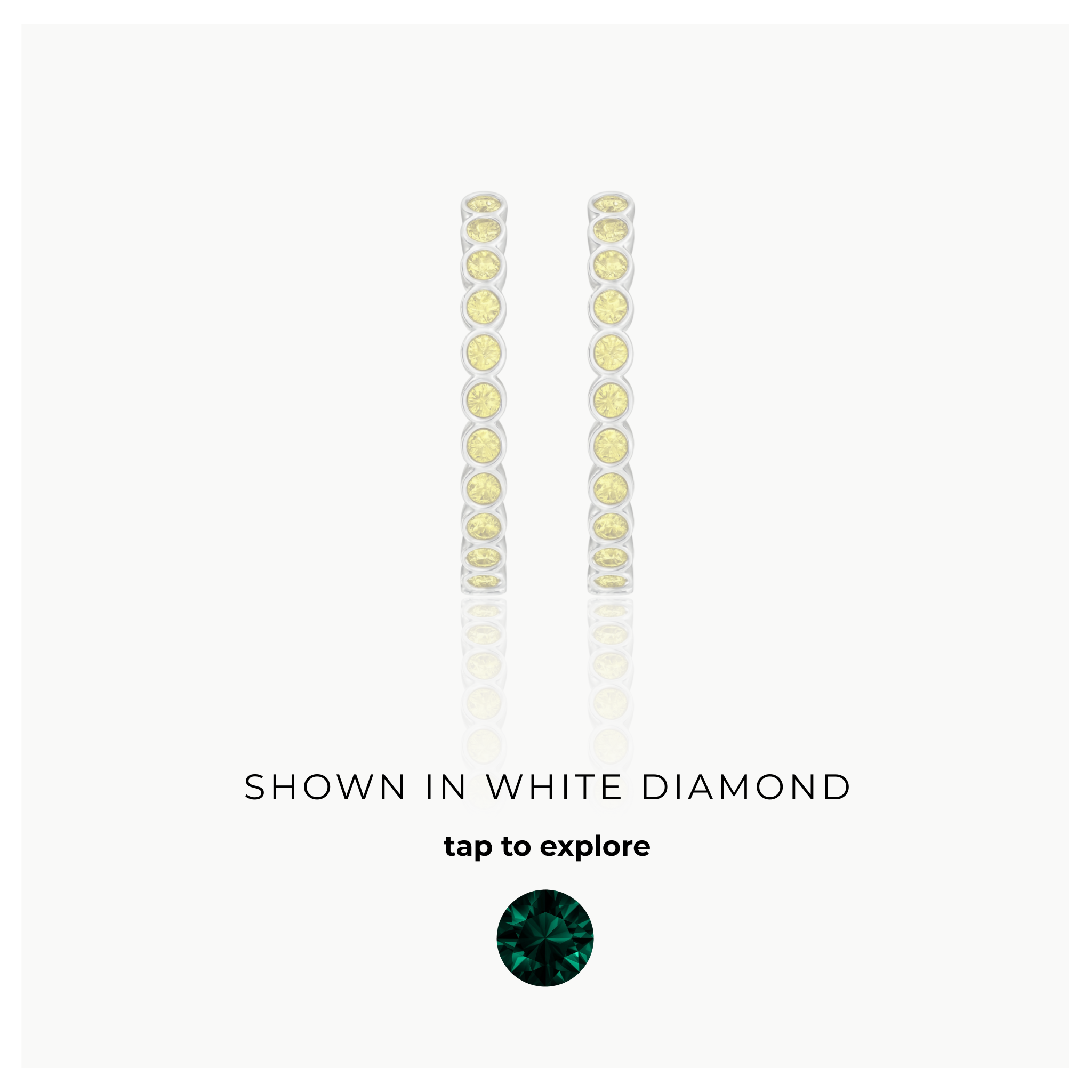 Forma Grande Hoop Earrings – Zambian Green Emerald