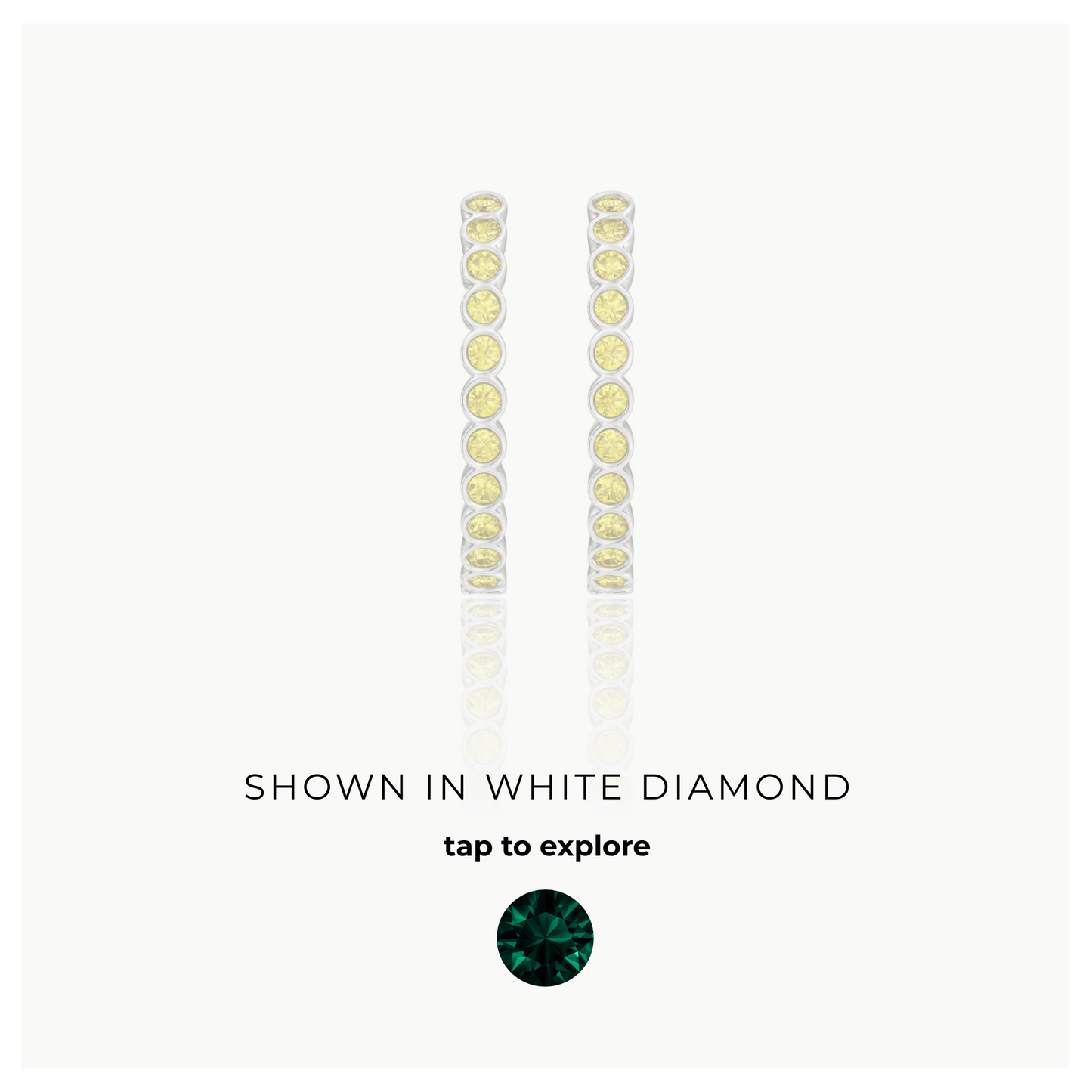 Forma Grande Hoop Earrings – Zambian Green Emerald