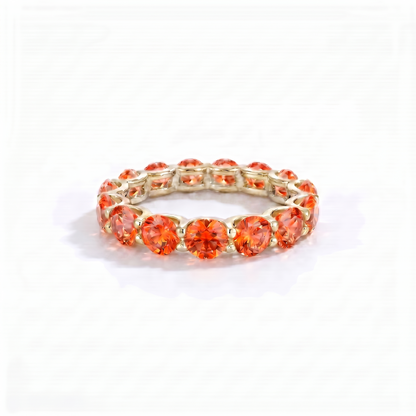 Linea Maxi Ring – Orange Padparadscha Sapphire