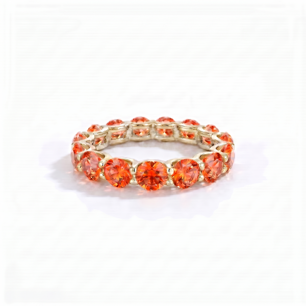 Linea Maxi Ring – Orange Padparadscha Sapphire