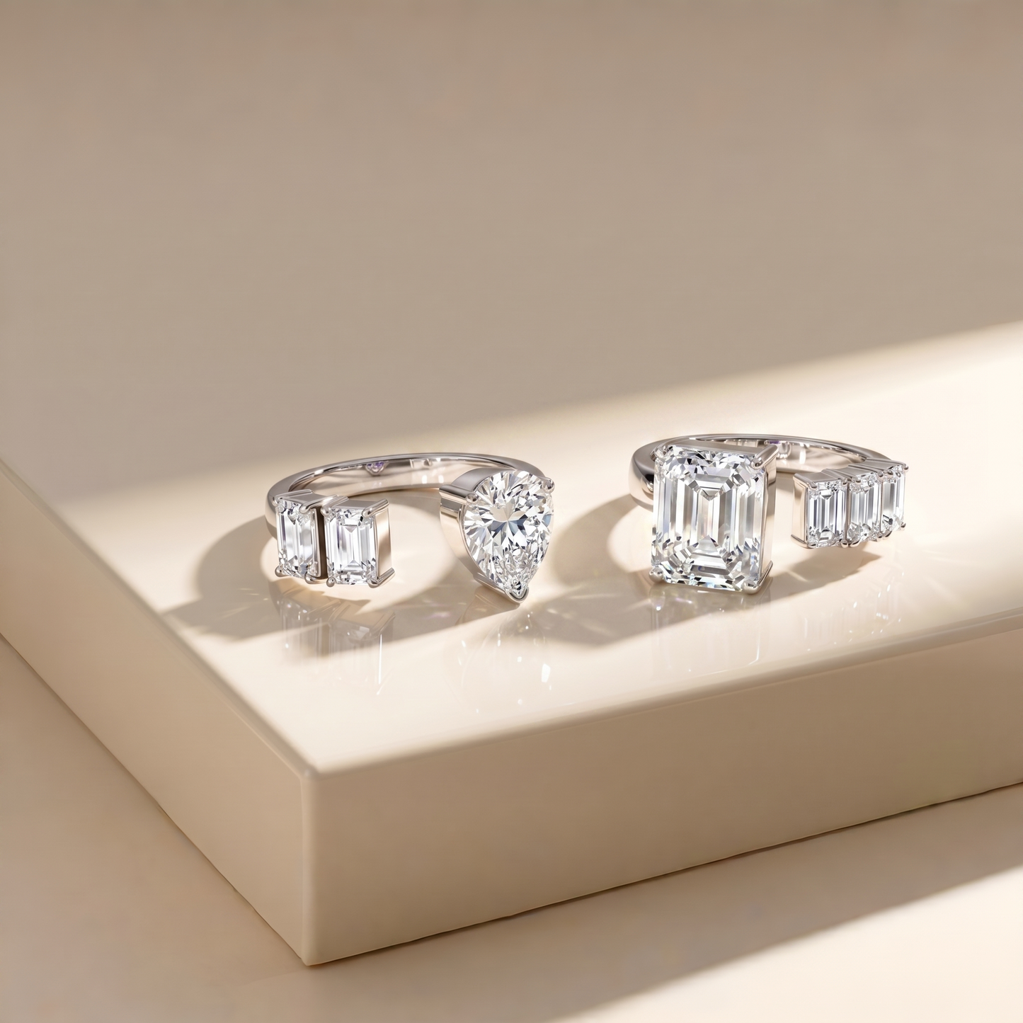 Nova Open Ring – White Diamond