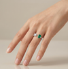 Nova Open Ring – Colombian Green Emerald