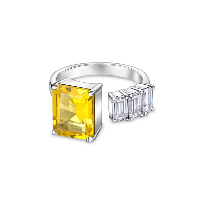 Nexus Open Ring – Yellow Sapphire