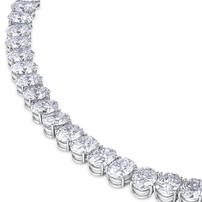 Velara Majestic Tennis Necklace 114ct – White Diamond