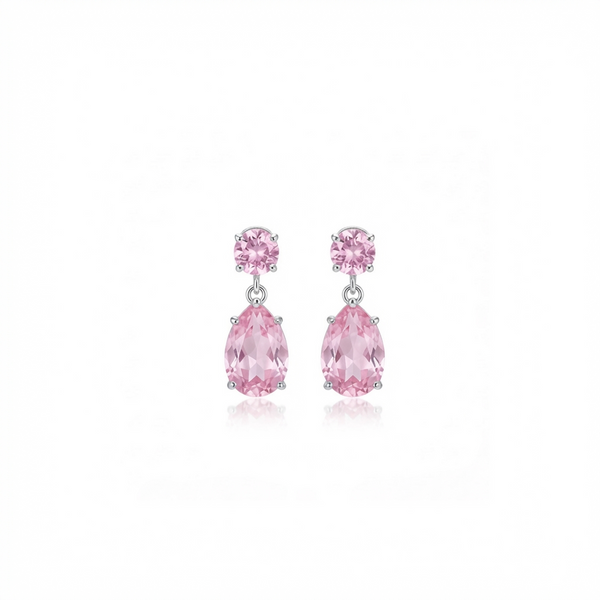Nova Duet Earrings – Light Pink Sapphire