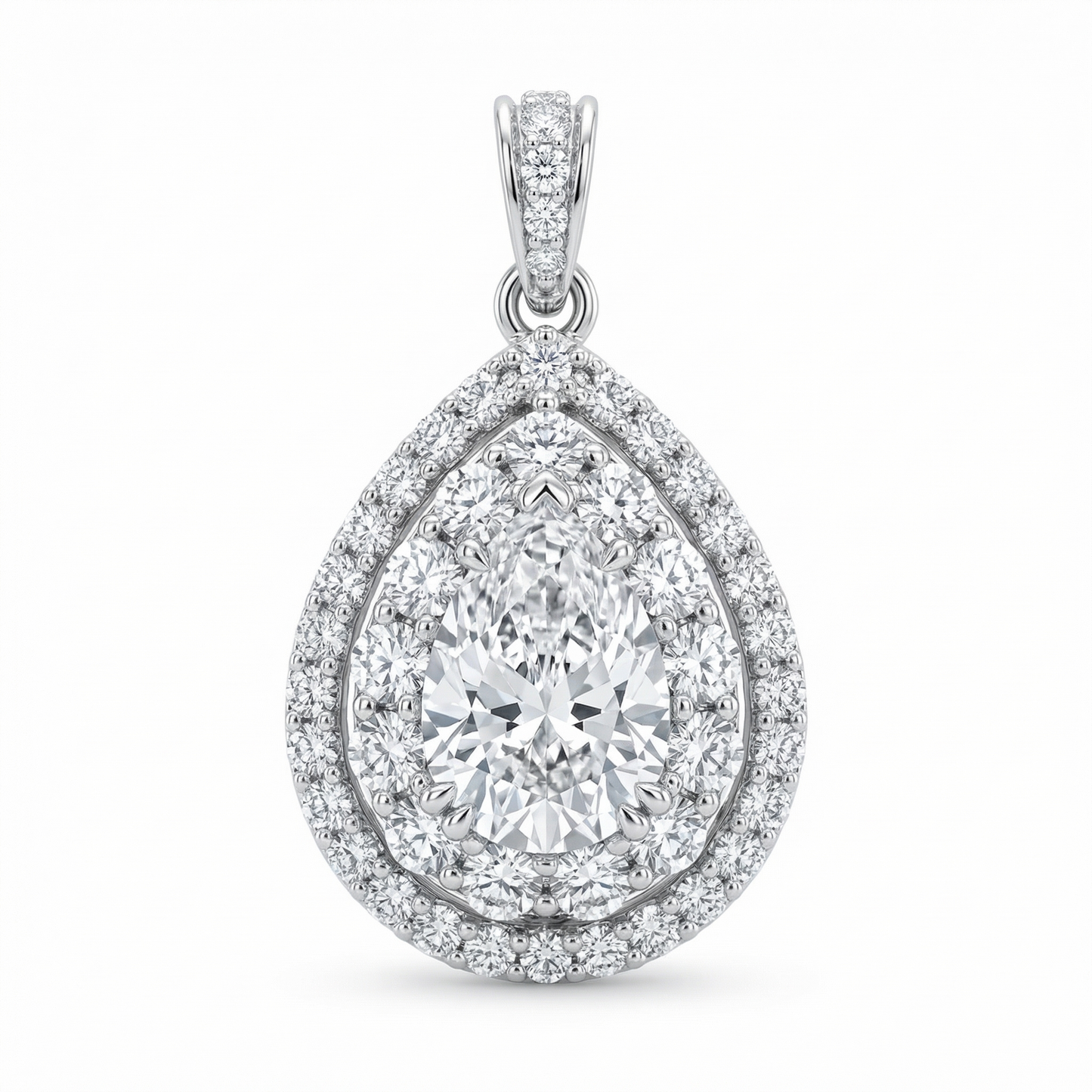 Nova Grand Pendant – White Diamond