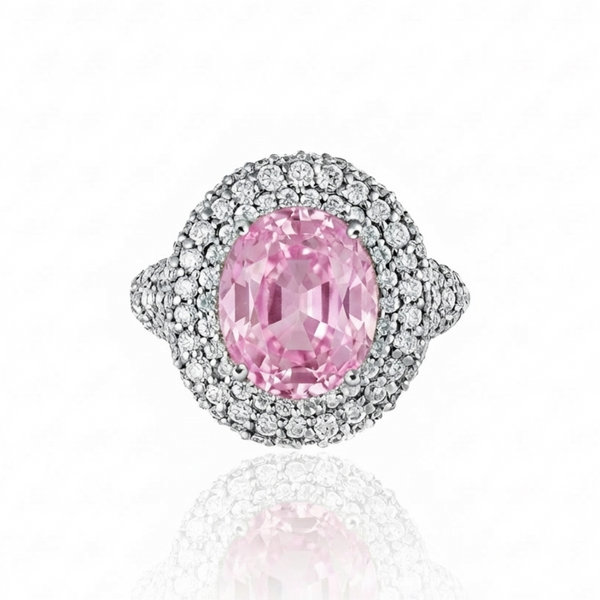 Velara Statement Ring – Light Pink Sapphire