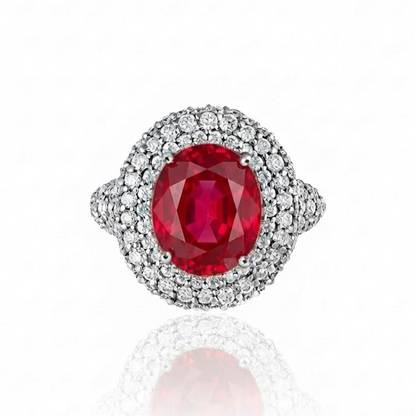 Velara Statement Ring – Red Ruby