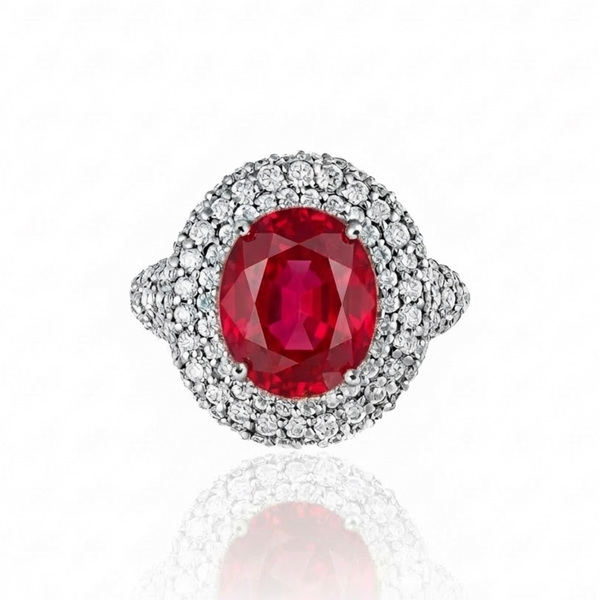 Velara Statement Ring – Red Ruby