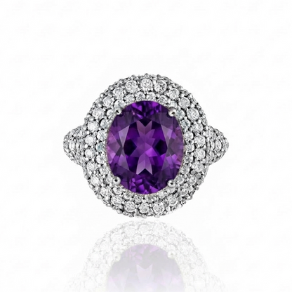 Velara Statement Ring – Purple Sapphire
